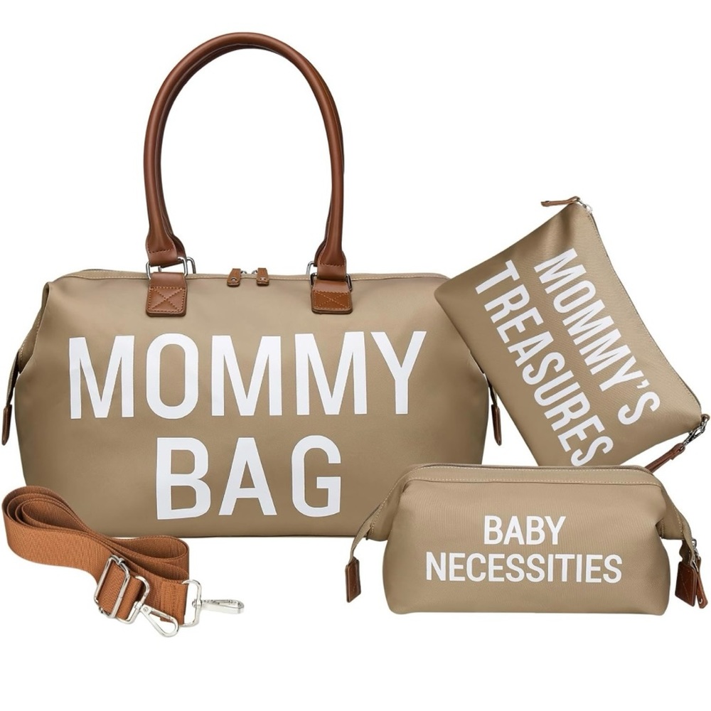 Khaki Mommy Bag for Hospital
